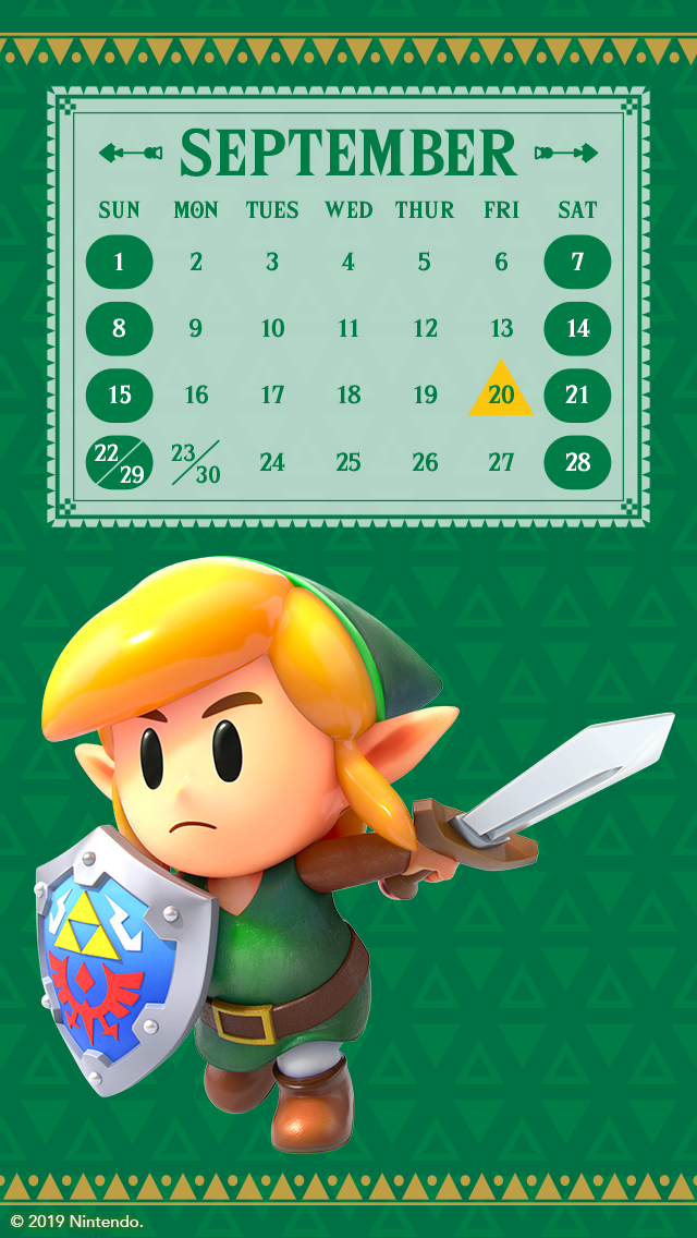 my.nintendo.com/Calendar - September 2019 - The Legend of Zelda - Links Awakening - [B]/LOZLA_Sept_Calendar_B_[640x1136].png